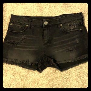 STS Blue distressed cut-offs